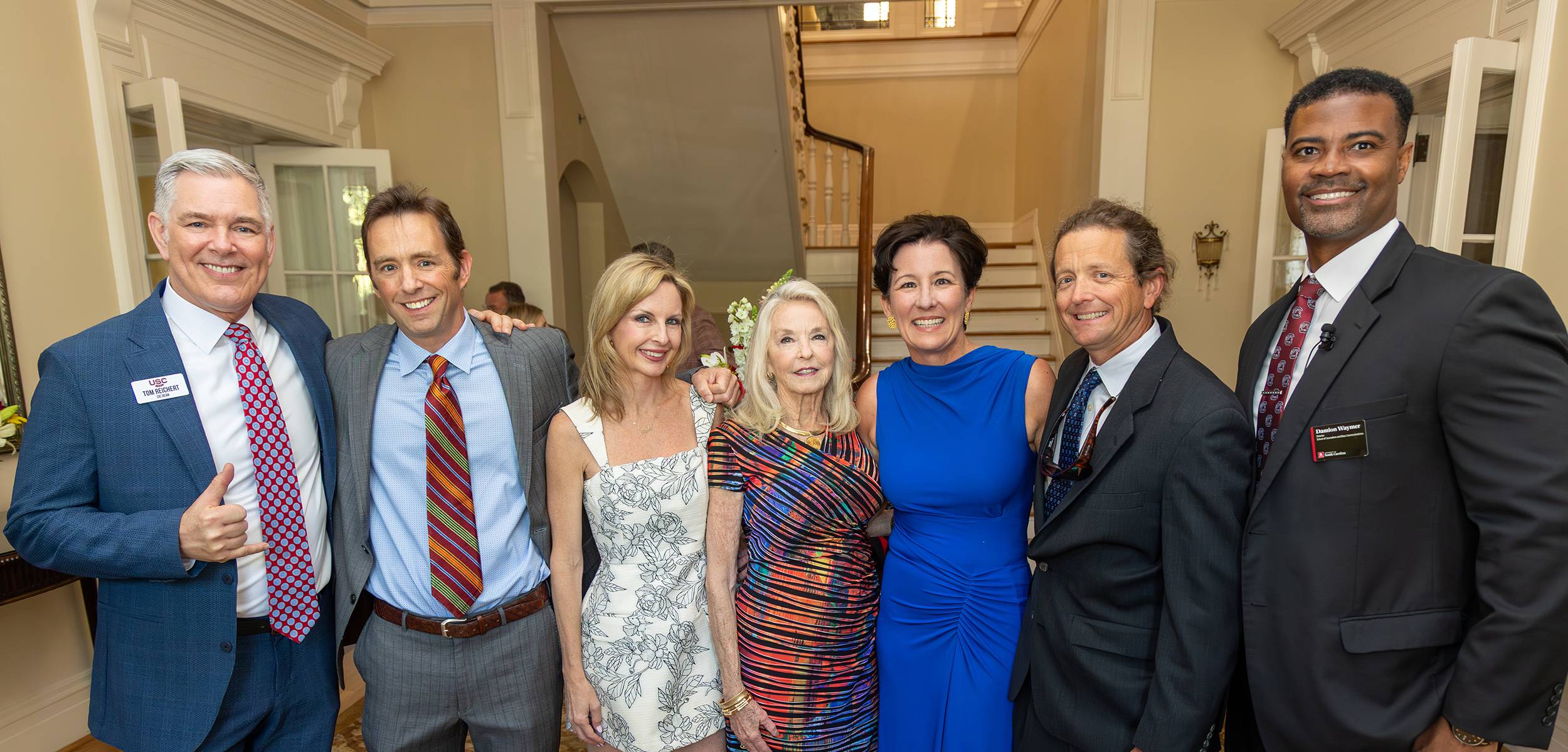 The dean, director, Buchheit Family and Valerie Bauerlein