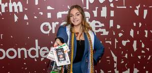 students sitting at cnn desk