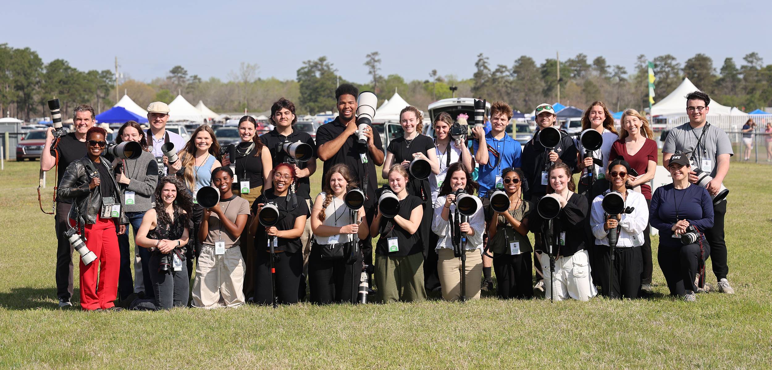 Students with cameras