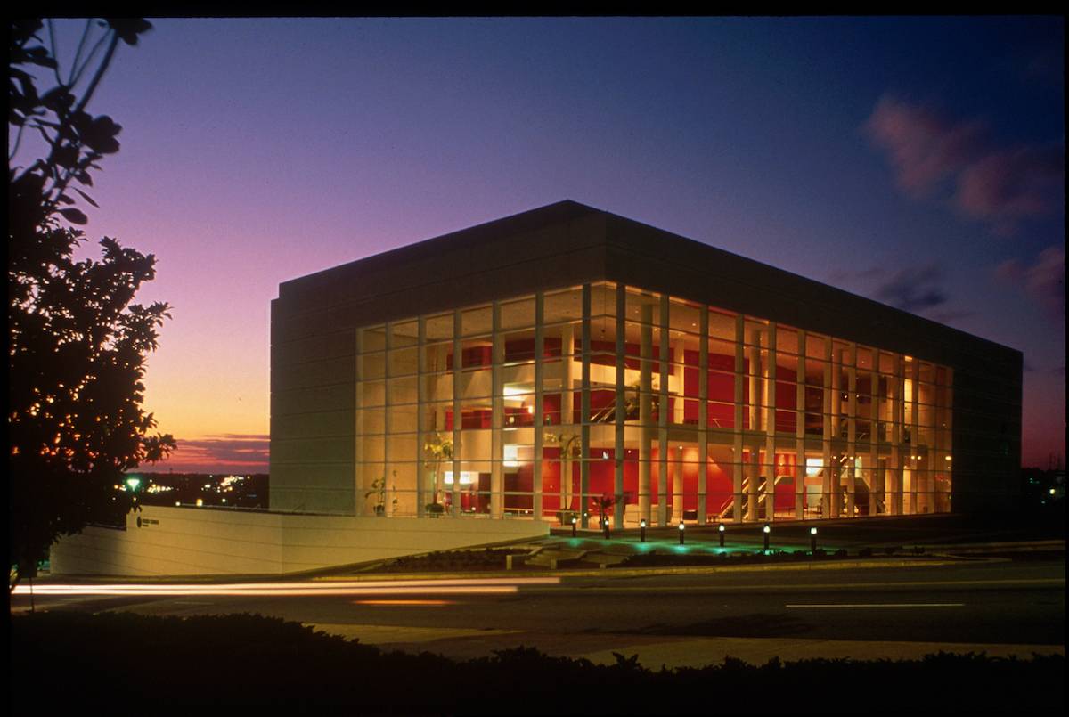 The Koger Center at night