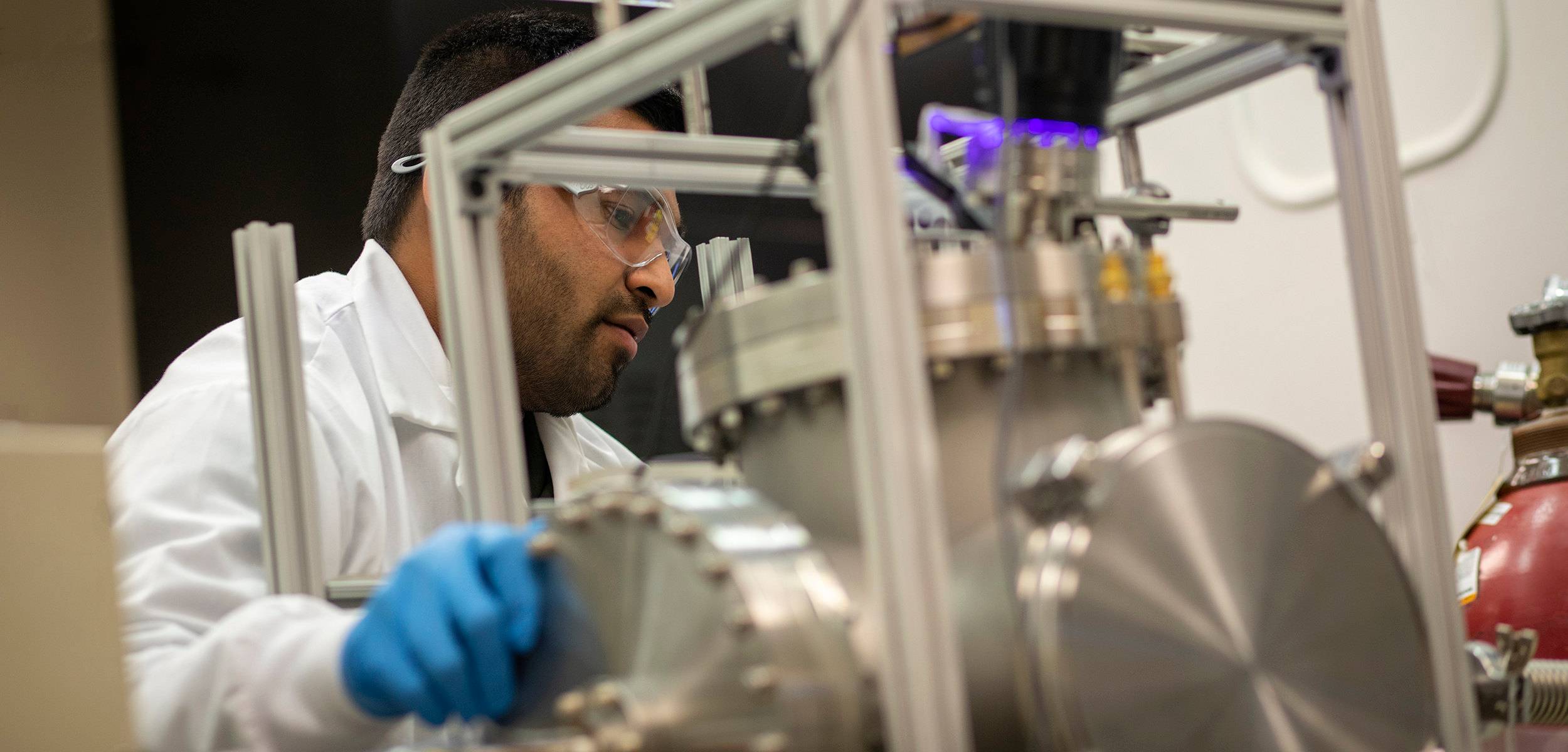 Researcher in laboratory