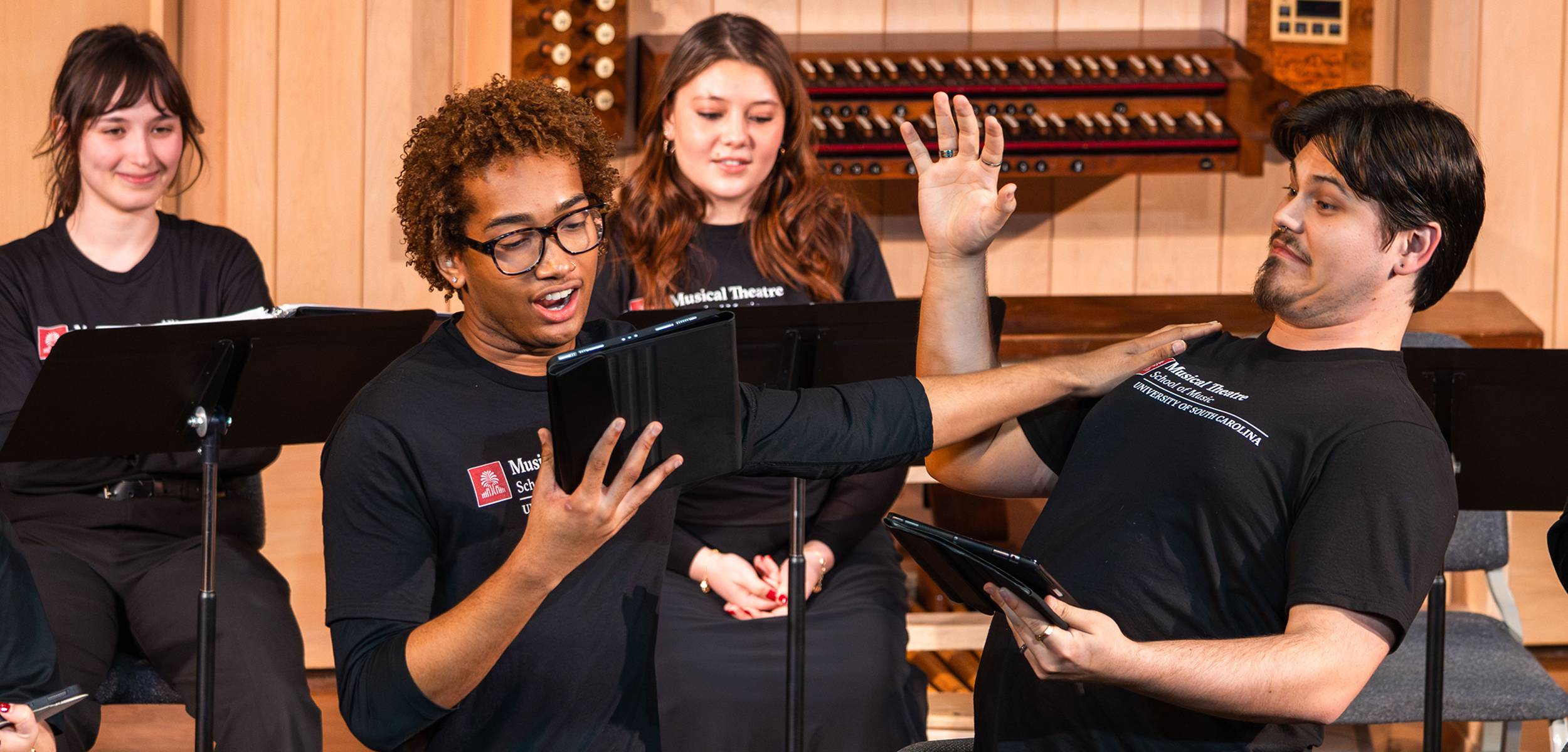Musical Theatre students rehearse