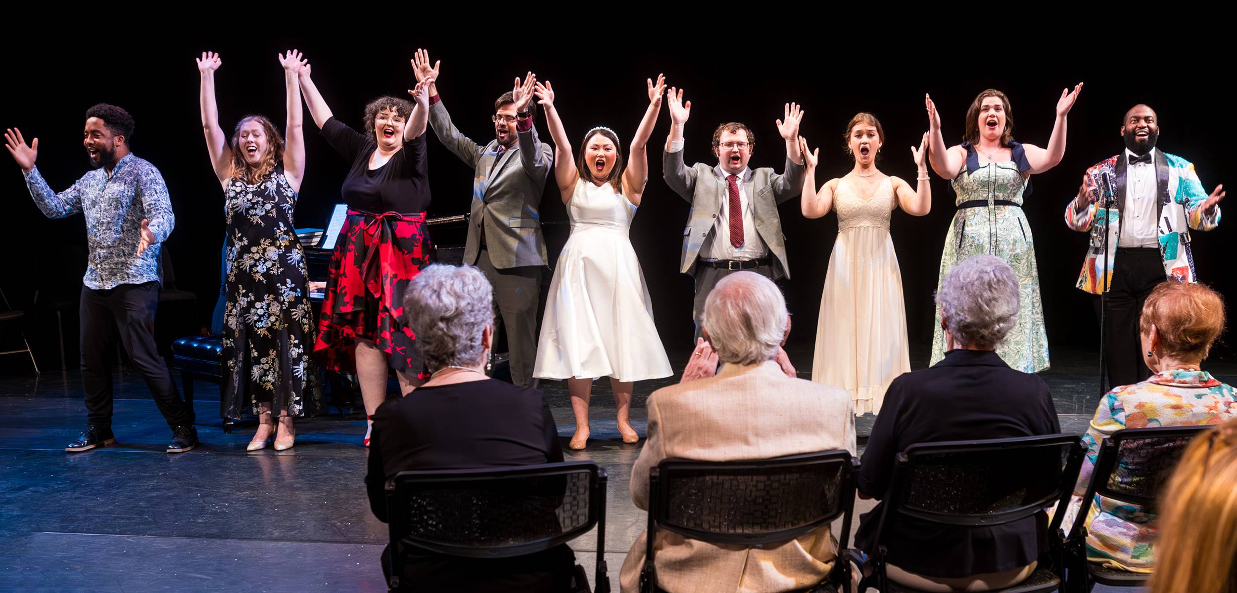 Opera singers perform during Friends' of Music's Musical Feast event.