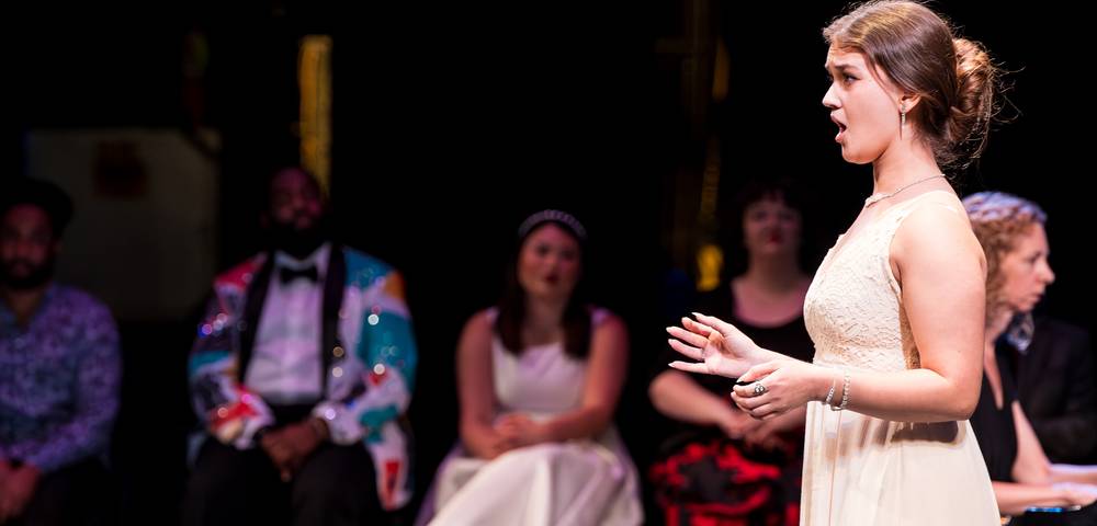 Opera singers perform during Friends' of Music's Musical Feast event.