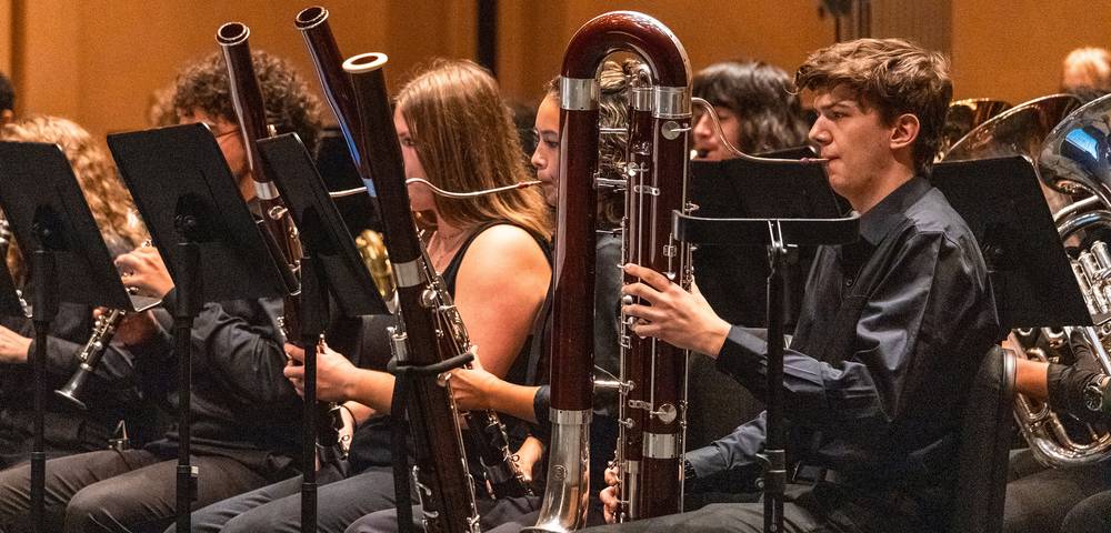 Symphonic Winds bassoonists perform