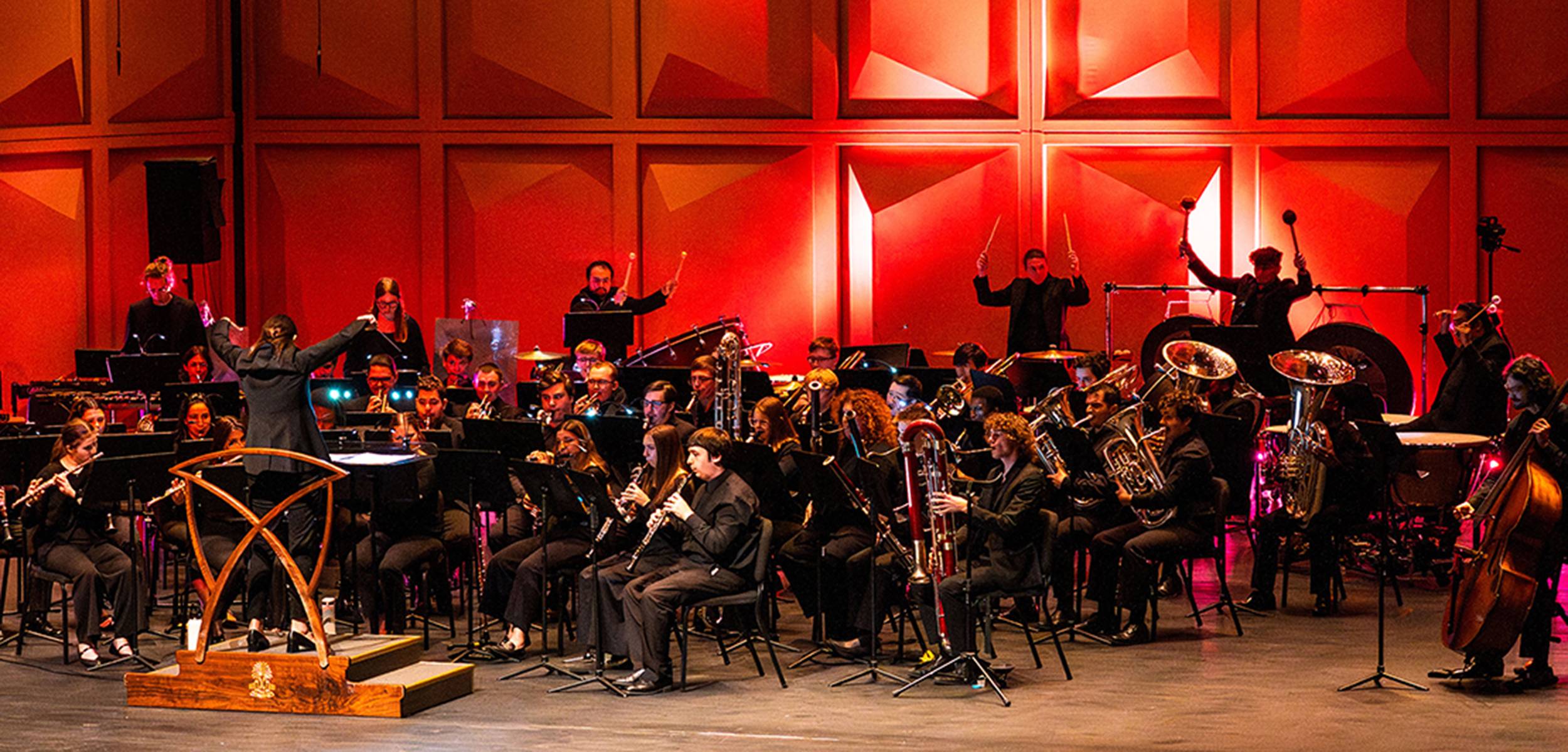 USC Wind Ensemble perform Automatic Earth in the Koger Center.
